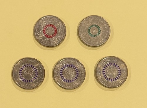 Australian coloured coin - australian,