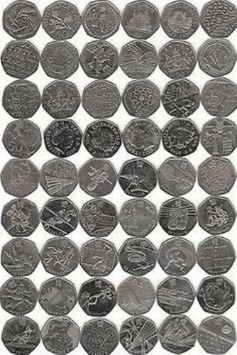Cheapest rare 50p coins - 50p,