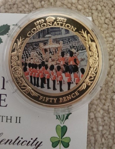 24k gold plated - , 50p